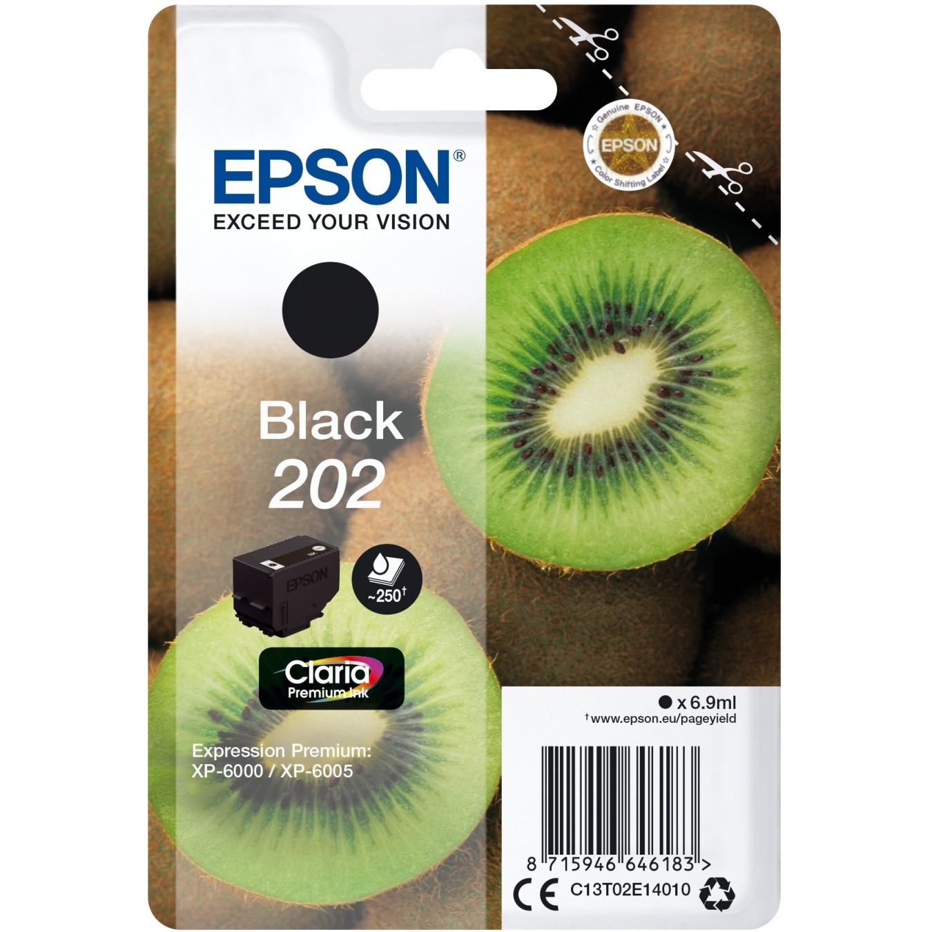 Epson Ink 202 - C13T02E14010 - Black up to 250 pages — Buy in Cyprus with Fast Delivery