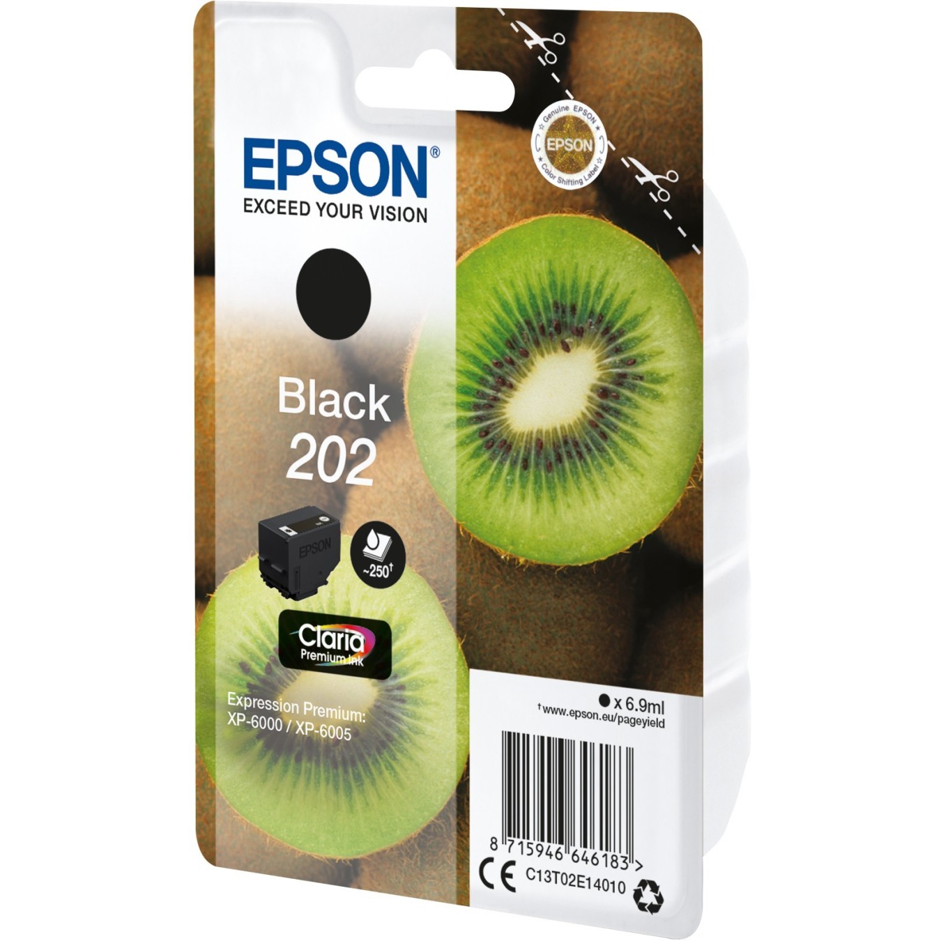 Epson Ink 202 - C13T02E14010 - Black up to 250 pages — Buy in Cyprus with Fast Delivery