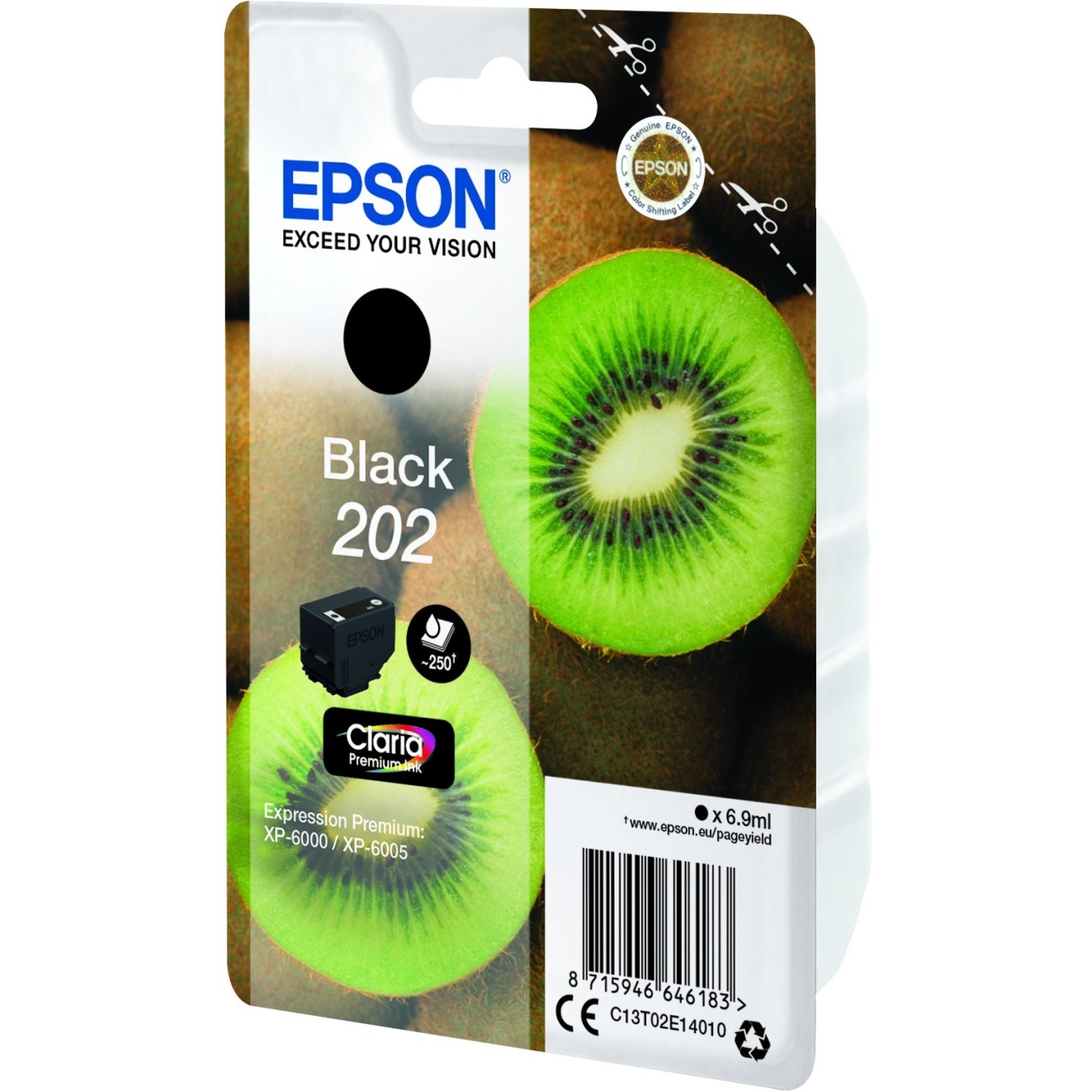 Epson Ink 202 - C13T02E14010 - Black up to 250 pages — Buy in Cyprus with Fast Delivery