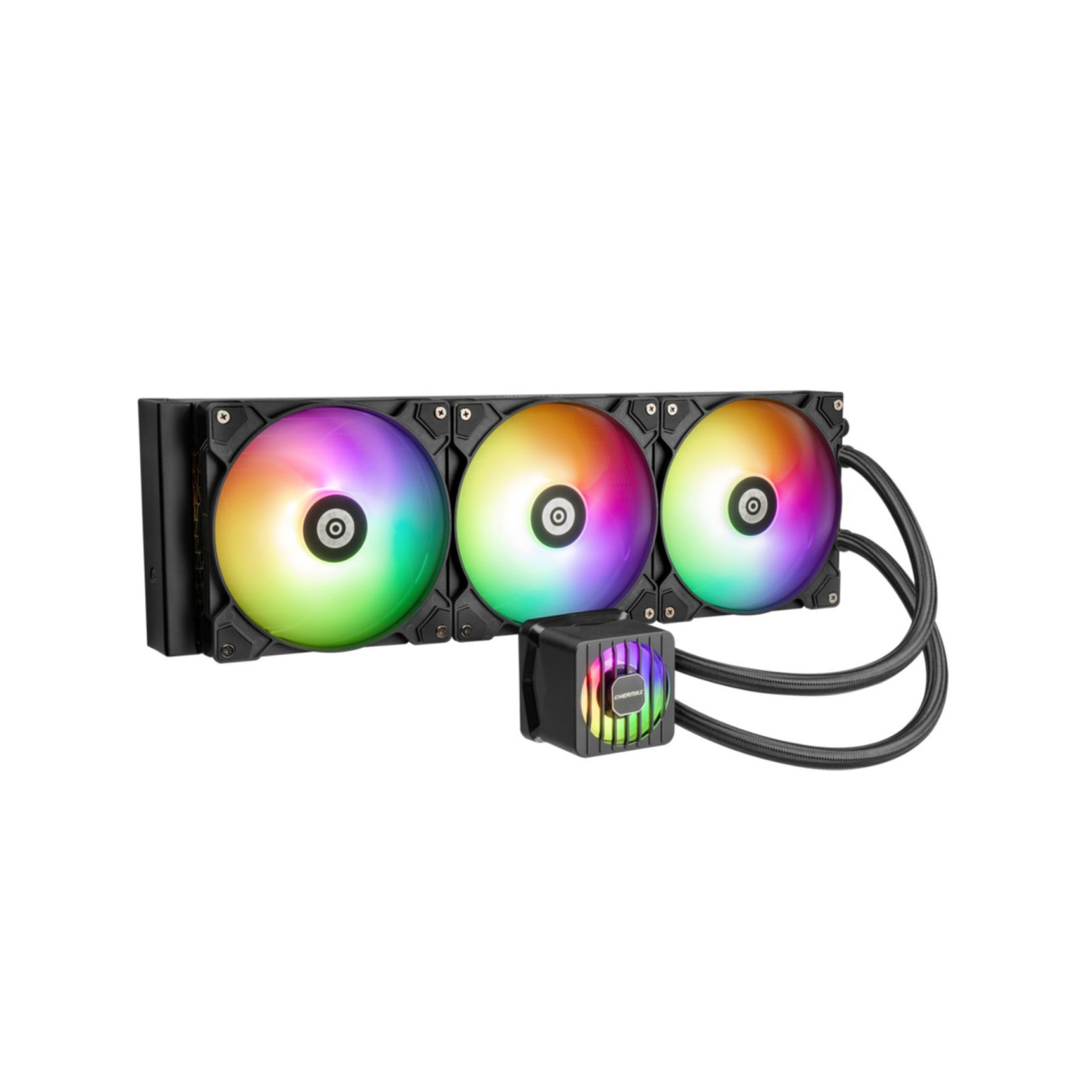 Enermax LIQMAXFLO ELC-LMF420T-ARGB - 420mm AIO CPU Cooler, 2x 140mm ARGB Fans, Black — Buy in Cyprus with Fast Delivery