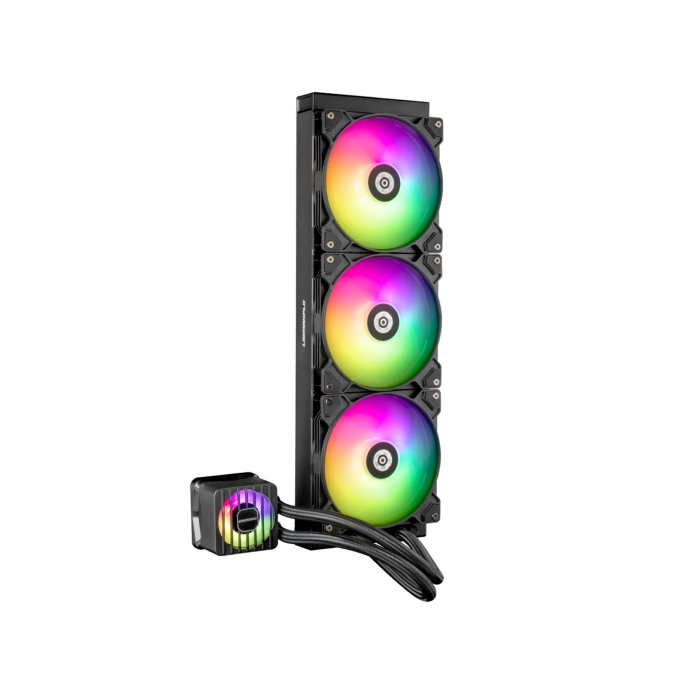 Enermax LIQMAXFLO ELC-LMF420T-ARGB - 420mm AIO CPU Cooler, 2x 140mm ARGB Fans, Black — Buy in Cyprus with Fast Delivery