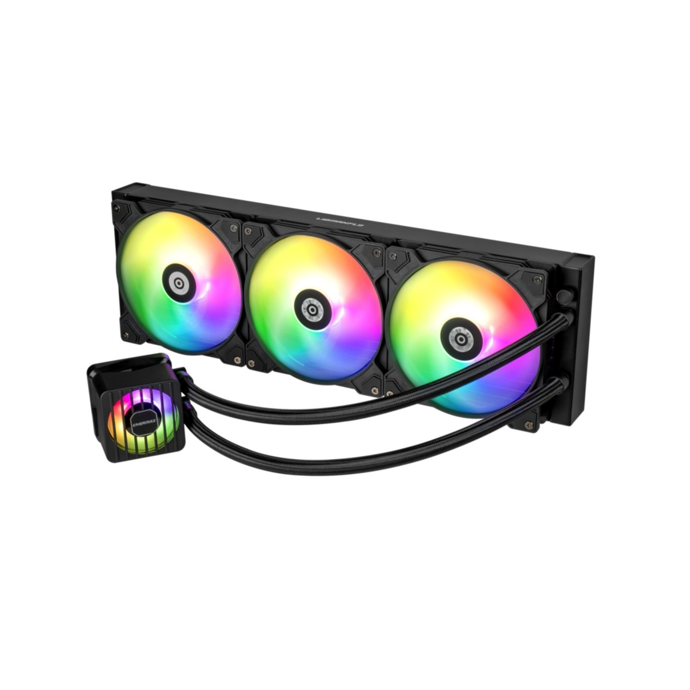 Enermax LIQMAXFLO ELC-LMF420T-ARGB - 420mm AIO CPU Cooler, 2x 140mm ARGB Fans, Black — Buy in Cyprus with Fast Delivery