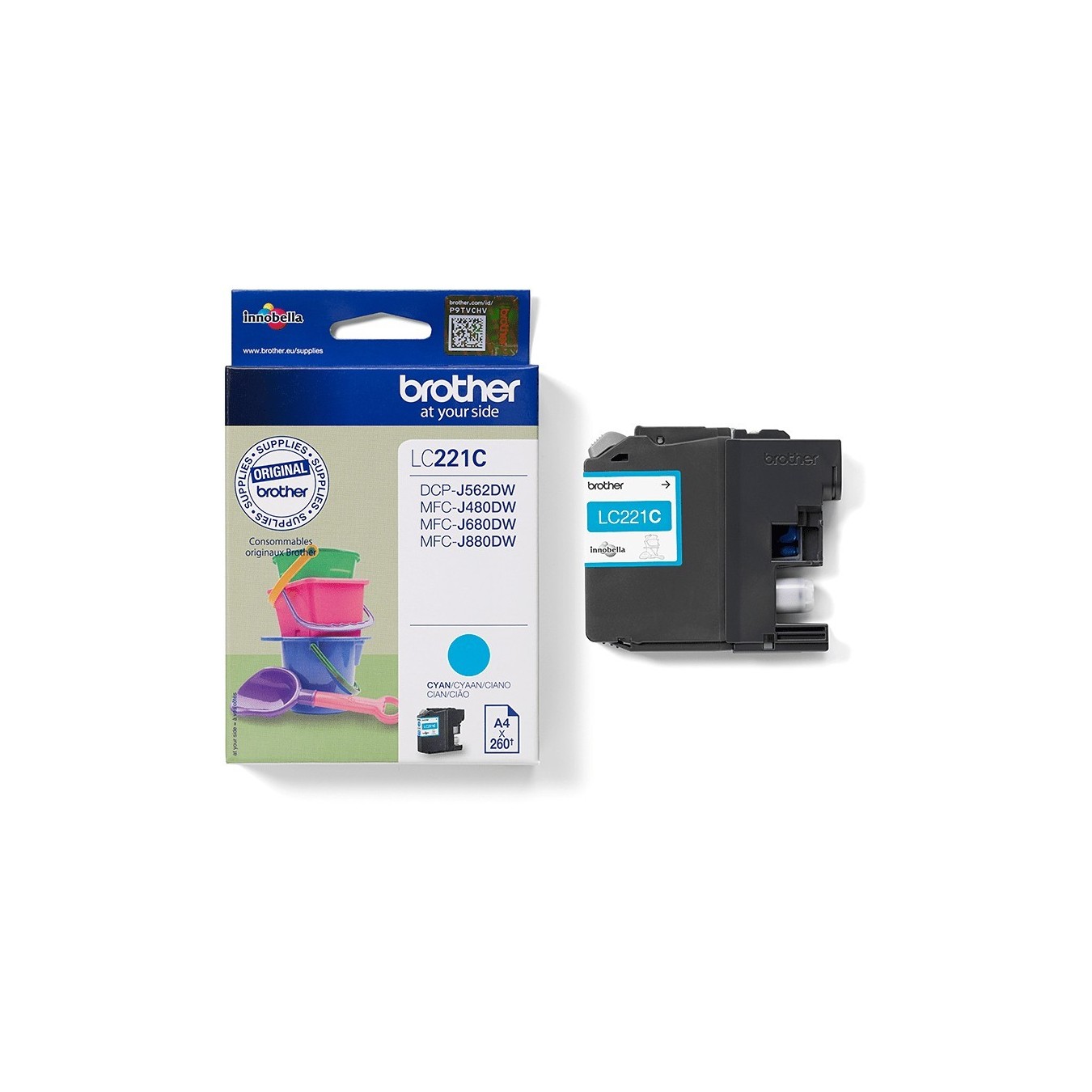 Brother - LC221C - Cyan — Buy in Cyprus with Fast Delivery