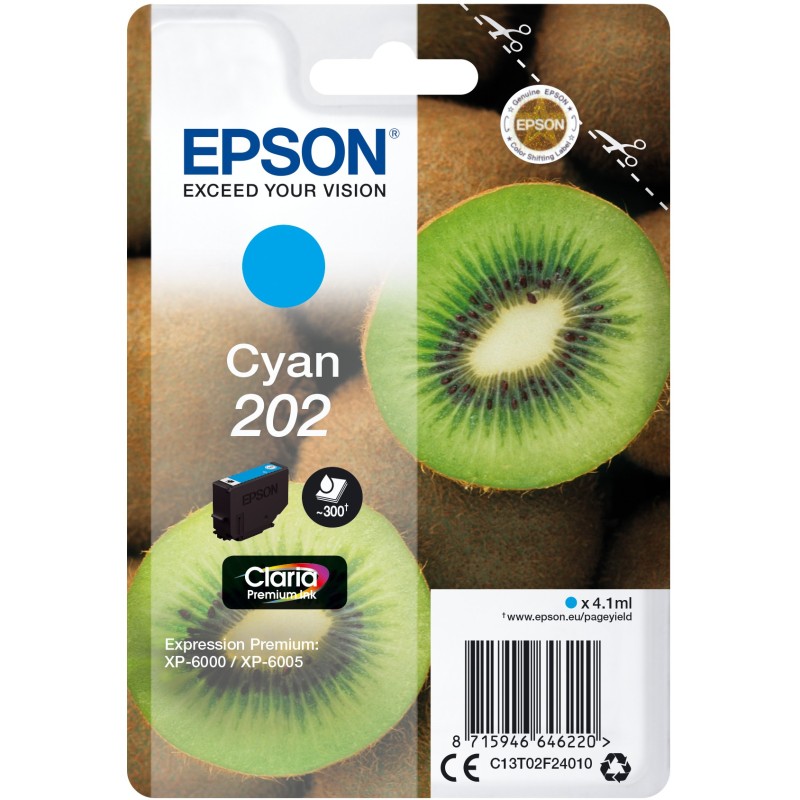 Buy Epson 202 - C13T02F24010 - Cyan in Cyprus, Nicosia, Limassol, Larnaka, Pafos
