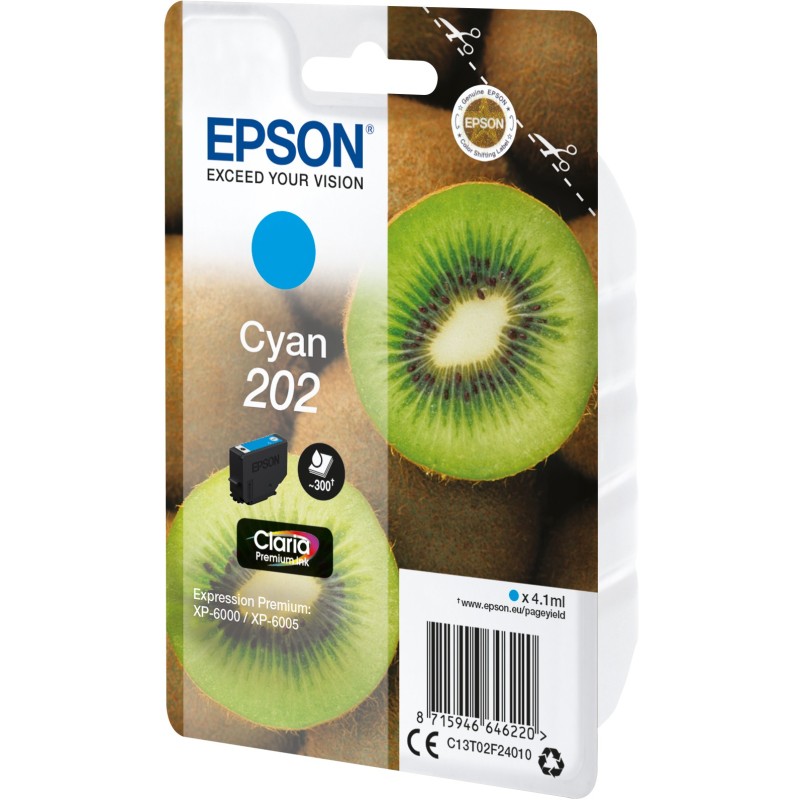 Buy Epson 202 - C13T02F24010 - Cyan in Cyprus, Nicosia, Limassol, Larnaka, Pafos