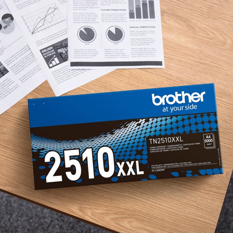 Buy Brother Toner - TN-2510XL - Black up to 3,000 pages per ISO IEC 19752 in Cyprus, Nicosia, Limassol, Larnaka, Pafos