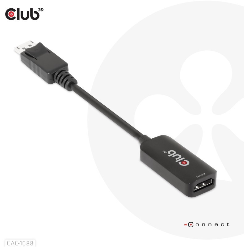 Buy Club3D Adapter - DisplayPort 1.4 to HDMI HDR 8K60Hz active retail in Cyprus, Nicosia, Limassol, Larnaka, Pafos