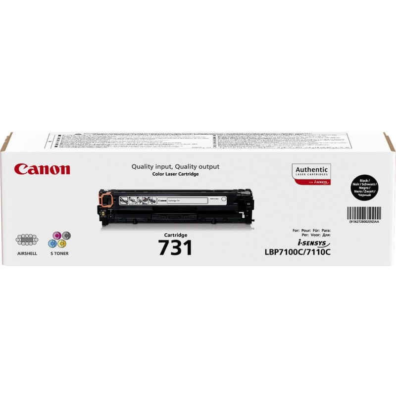 Buy Canon - 731 BK - Black 1400 pages in Cyprus, Nicosia, Limassol, Larnaka, Pafos