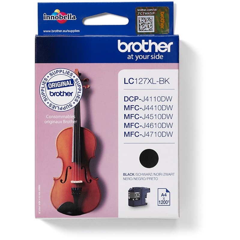 Buy Brother Ink Cartridge - LC-127XL-BK - Black - up to 1,200 pages per ISO IEC ... in Cyprus, Nicosia, Limassol, Larnaka, Pafos