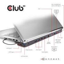 Club3D ChargingDock USB-C 3.2 - to 7xUSB DP HDMI LAN Audio 100W — Buy in Cyprus with Fast Delivery