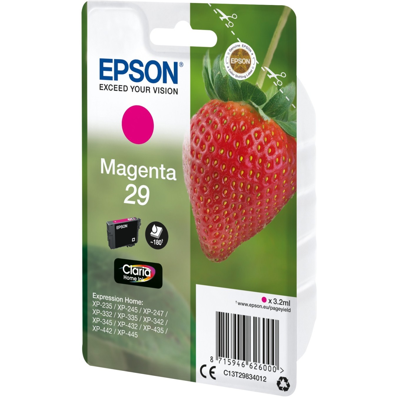 Epson Ink - C13T29834012 - Magenta up to 180 pages — Buy in Cyprus with Fast Delivery