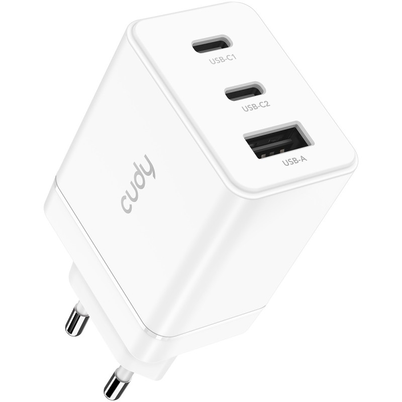 Buy Cudy Charger - 3-Port 67W USB-C Charger with EU Plug in Cyprus, Nicosia, Limassol, Larnaka, Pafos