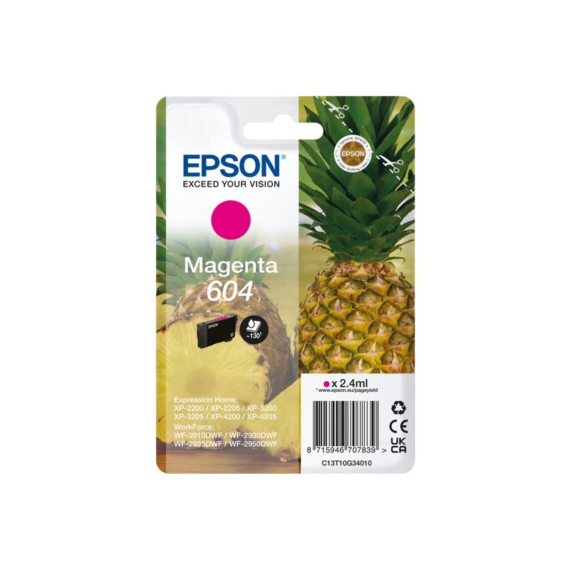 Buy Epson Ink 604 - C13T10G34010 - Magenta, up to 130 pages in Cyprus, Nicosia, Limassol, Larnaka, Pafos