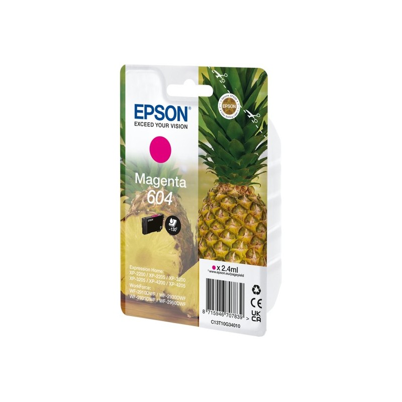 Buy Epson Ink 604 - C13T10G34010 - Magenta, up to 130 pages in Cyprus, Nicosia, Limassol, Larnaka, Pafos