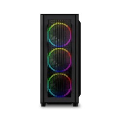 Buy Sharkoon RGB Wave - Mid-Tower PC Case - Tempered Glass, 4x RGB Fans, USB-C Gen2 in Cyprus, Nicosia, Limassol, Larnaka, Pafos