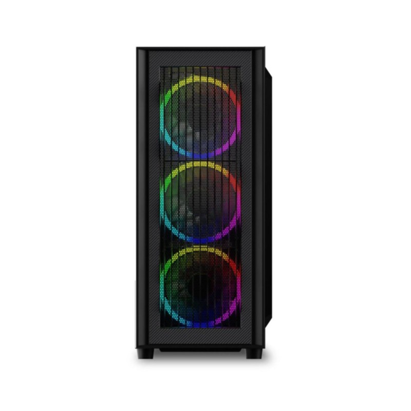 Buy Sharkoon RGB Wave - Mid-Tower PC Case - Tempered Glass, 4x RGB Fans, USB-C Gen2 in Cyprus, Nicosia, Limassol, Larnaka, Pafos