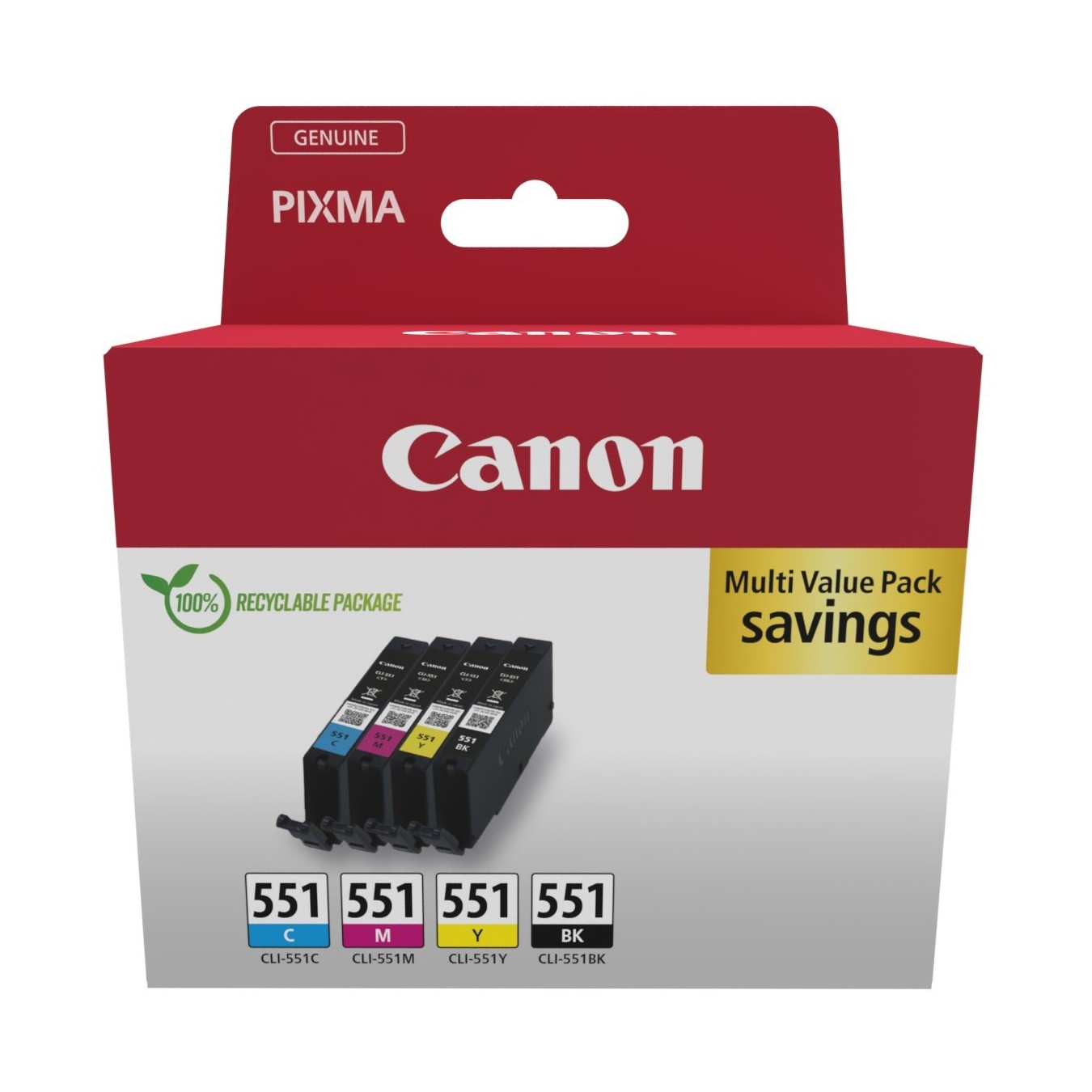 Canon Ink CLI-551 - 6509B015 - 4-pack (BKMCY) — Buy in Cyprus with Fast Delivery