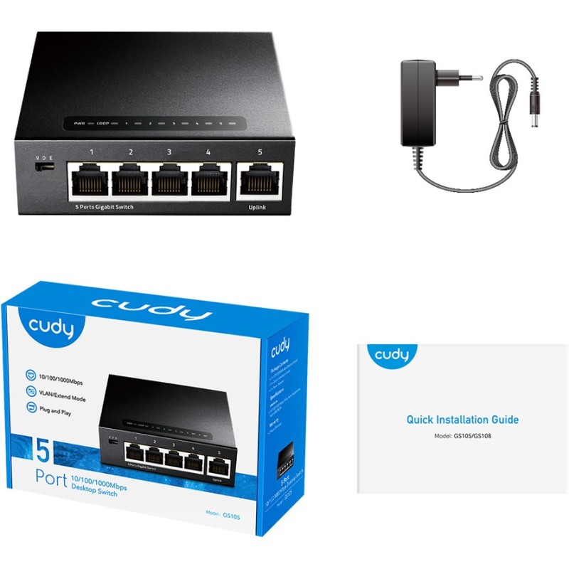 Buy Cudy - GS105 - 5P in Cyprus, Nicosia, Limassol, Larnaka, Pafos