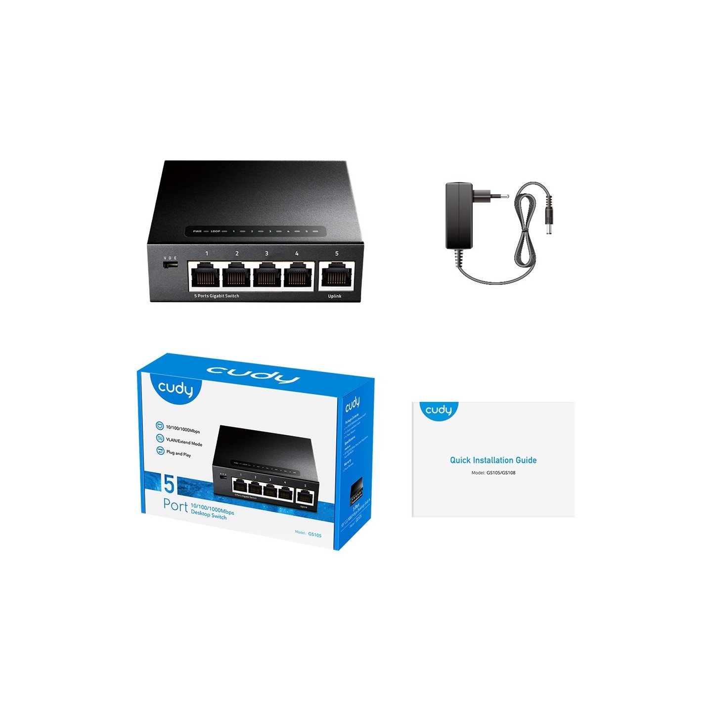 Cudy - GS105 - 5P — Buy in Cyprus with Fast Delivery