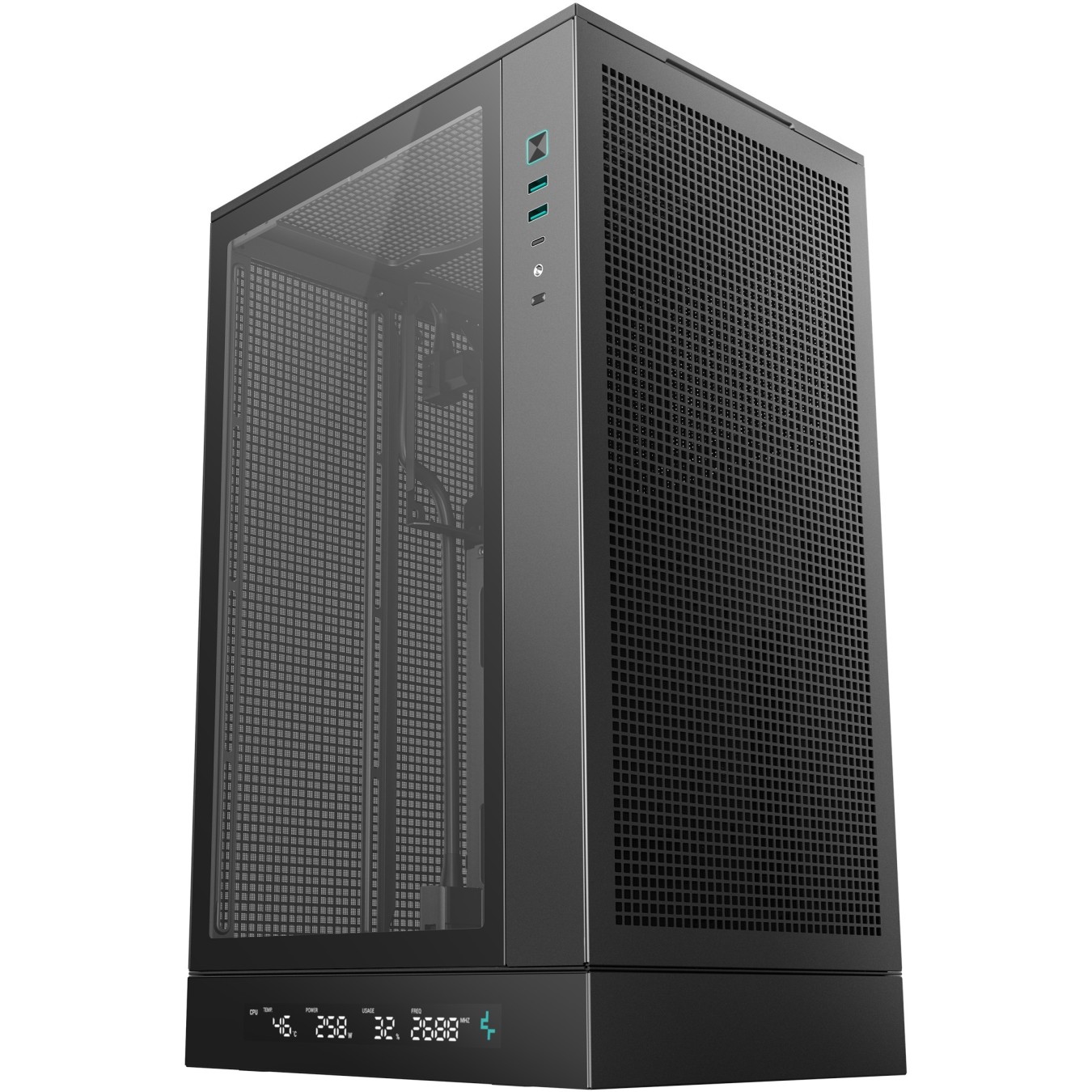 DeepCool CH270 Digital – Micro-ATX Mini Tower Case, 413mm GPU | Armenius Store
