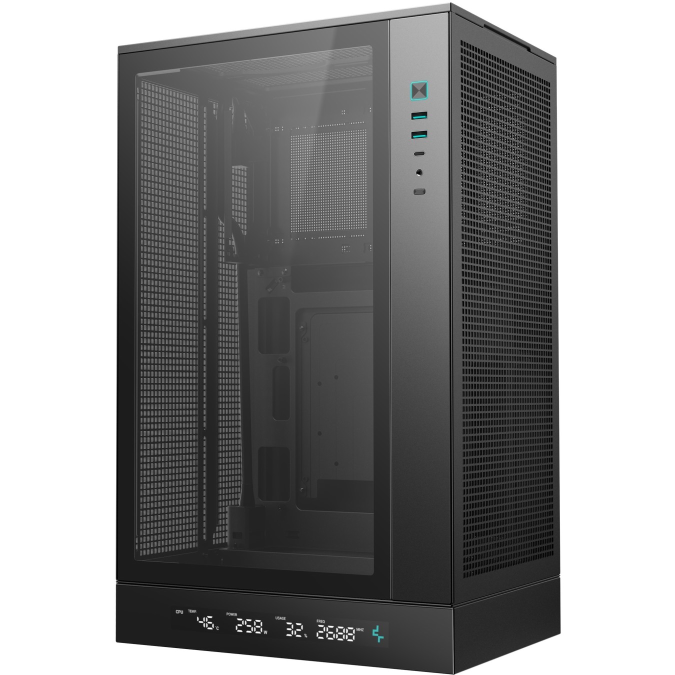 DeepCool CH270 Digital – Micro-ATX Mini Tower Case, 413mm GPU | Armenius Store