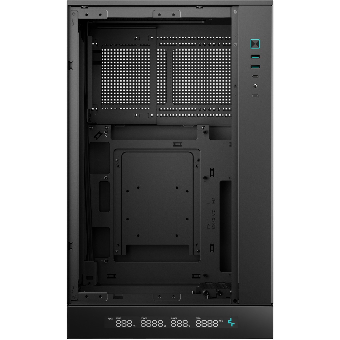 DeepCool CH270 Digital – Micro-ATX Mini Tower Case, 413mm GPU | Armenius Store