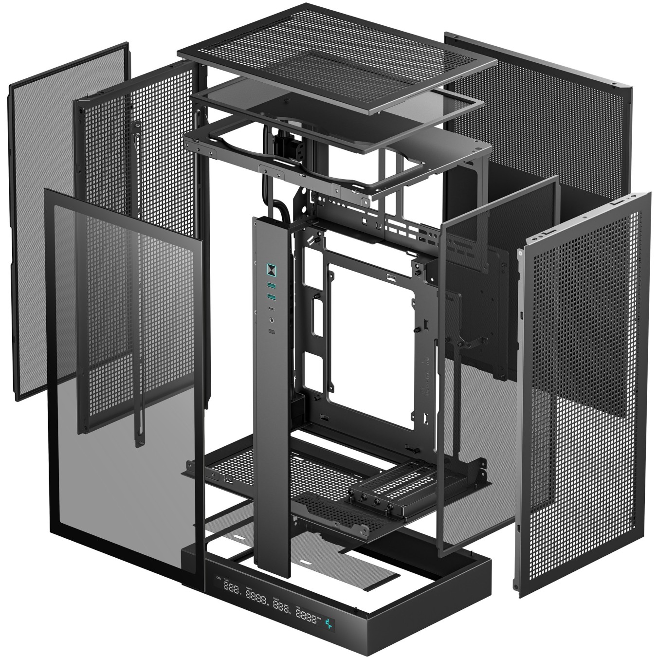 DeepCool CH270 Digital – Micro-ATX Mini Tower Case, 413mm GPU | Armenius Store