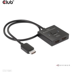 Buy Club3D HDMI Switch - 2-in-1 bidirectional 8K60Hz 4K120Hz UHD retail in Cyprus, Nicosia, Limassol, Larnaka, Pafos