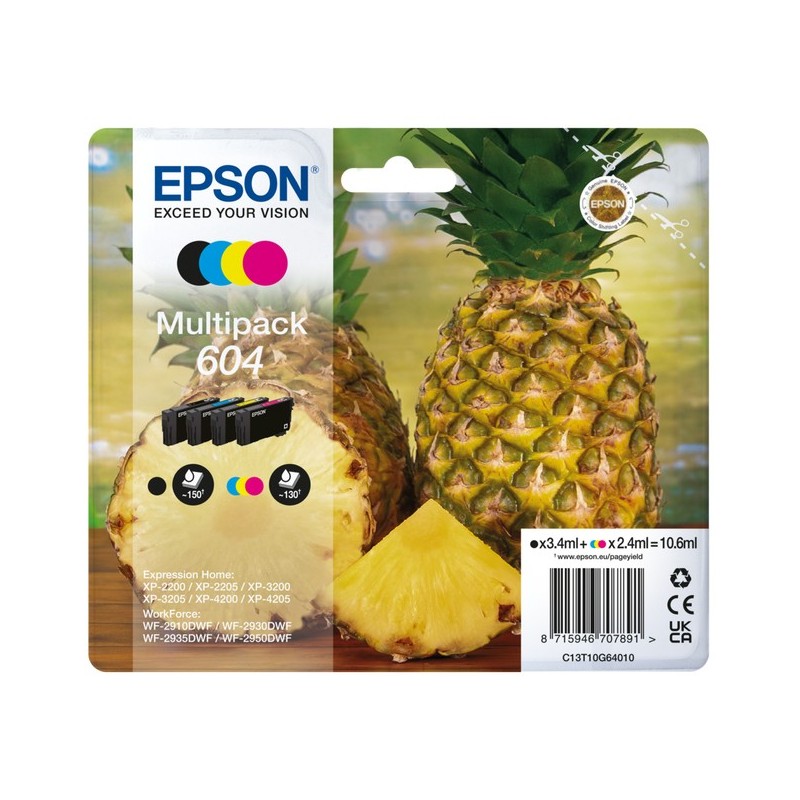 Buy Epson Ink 604 - C13T10G64010 - 4-pack (BKCMY) in Cyprus, Nicosia, Limassol, Larnaka, Pafos