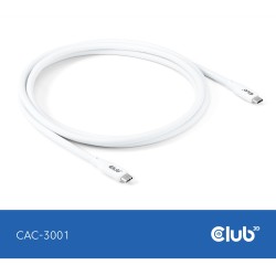 Buy Club3D Lifestyle USB-C Cable - PD 240W.20Gbps 2m White in Cyprus, Nicosia, Limassol, Larnaka, Pafos