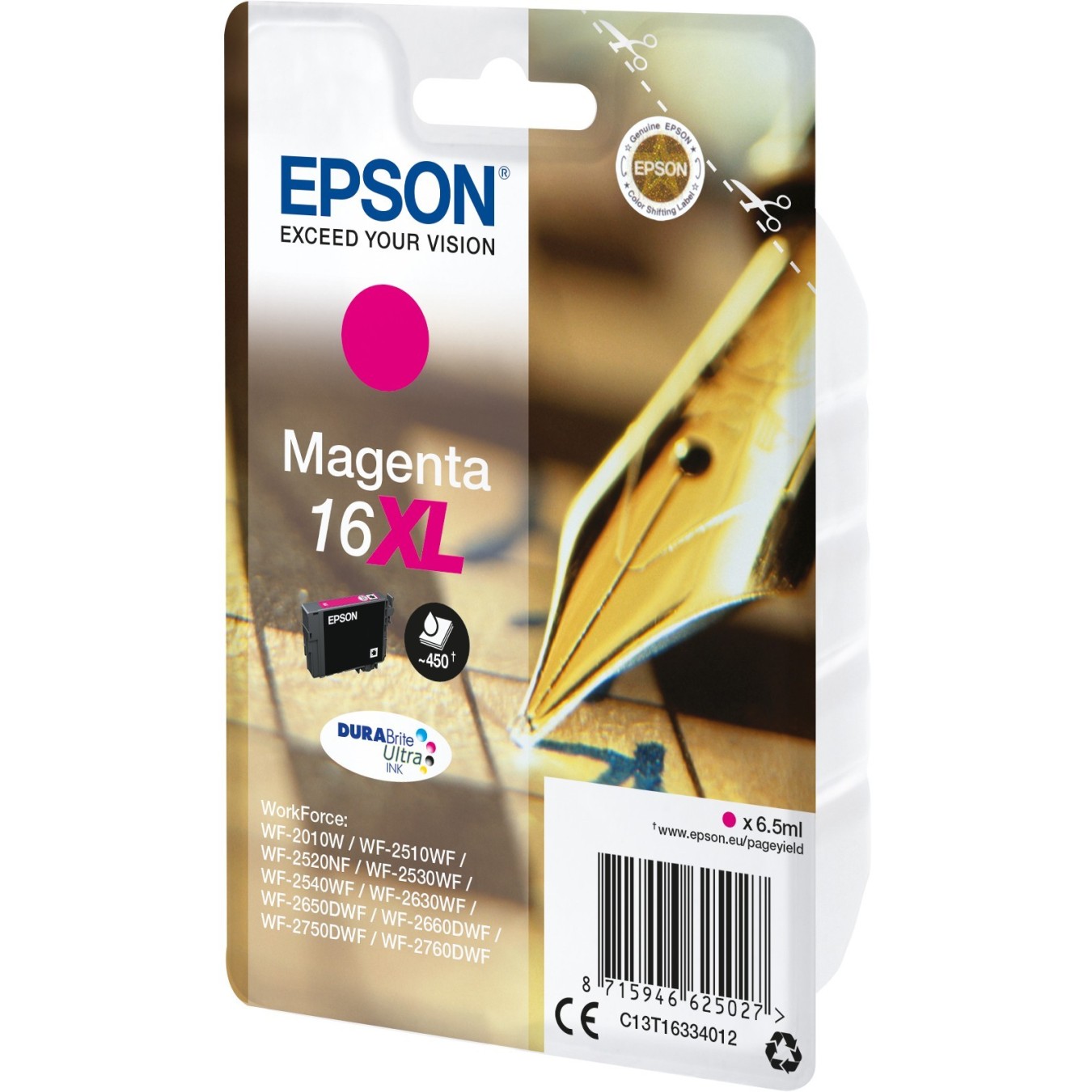 Epson Ink 16XL Magenta - C13T16314012 - up to 450 pages — Buy in Cyprus with Fast Delivery