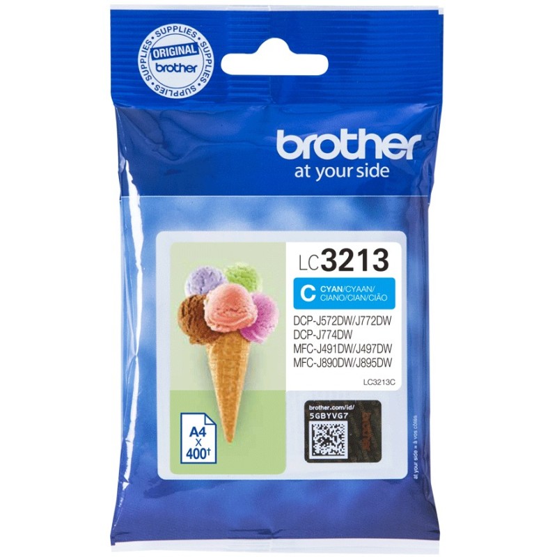 Buy Brother Ink - LC-3213C - Cyan up to 400 pages per ISO/IEC 24711 in Cyprus, Nicosia, Limassol, Larnaka, Pafos