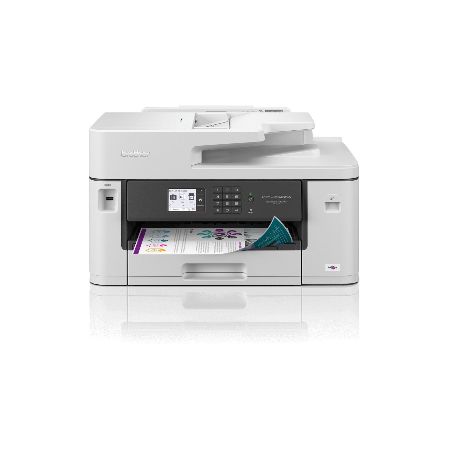 T Brother EcoPro Inkjet Multifunction Printer - MFC-J5340DWE - 4-in-1 A3 LAN Wi-Fi Duplex ADF