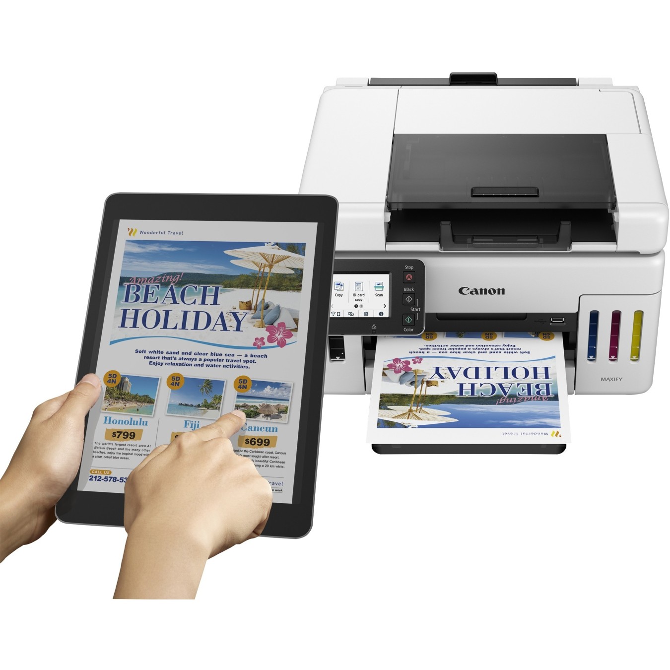 Canon MAXIFY Inkjet Multifunction Printer - GX6550 - Inkjet 3-in-1 A4 LAN WLAN Duplex DADF — Buy in Cyprus with Fast Delivery