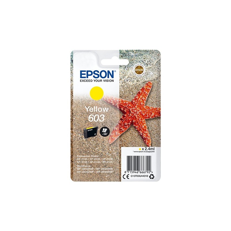 Buy Epson Singlepack Yellow 603 yellow - C13T03U440 - Epson Singlepack Yellow 60... in Cyprus, Nicosia, Limassol, Larnaka, Pafos