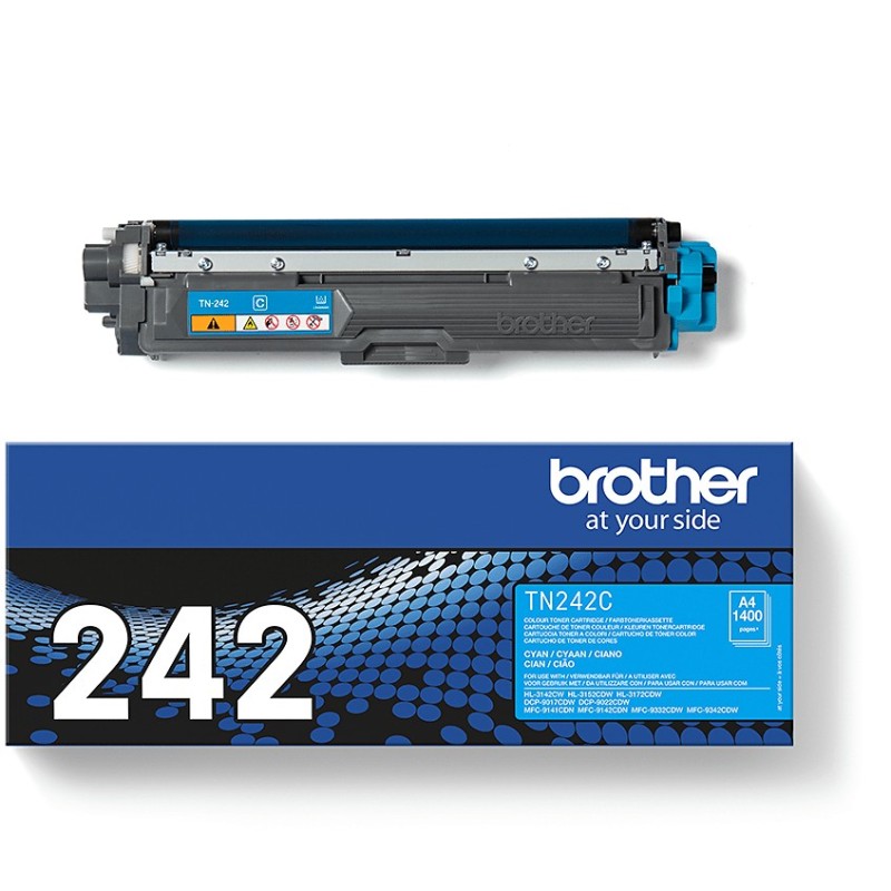 Buy Brother Toner - TN-242C - Cyan - up to 1,400 pages (ISO/IEC 19798) in Cyprus, Nicosia, Limassol, Larnaka, Pafos