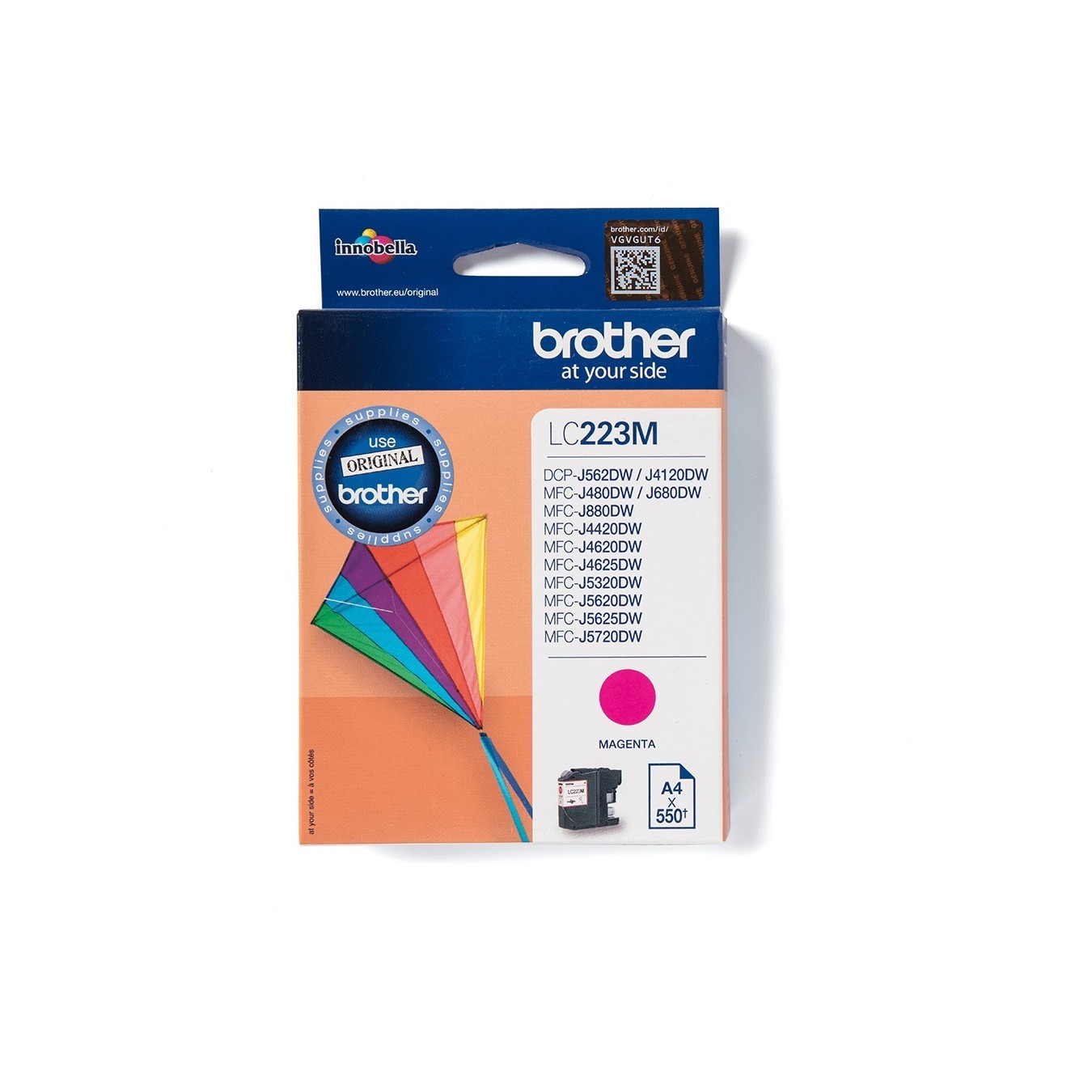Brother Ink - LC-223M - Magenta up to 550 pages per ISO IEC 24711 — Buy in Cyprus with Fast Delivery