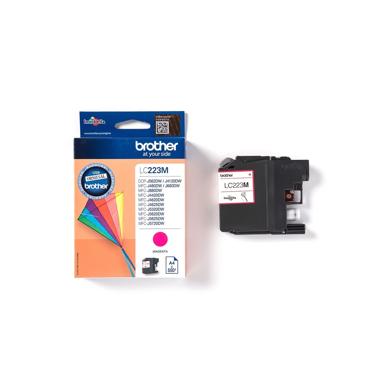 Brother Ink - LC-223M - Magenta up to 550 pages per ISO IEC 24711 — Buy in Cyprus with Fast Delivery