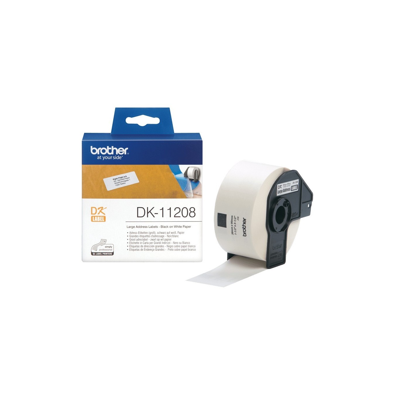 Brother Address Labels - DK11208 - 400 Sheets — Buy in Cyprus with Fast Delivery