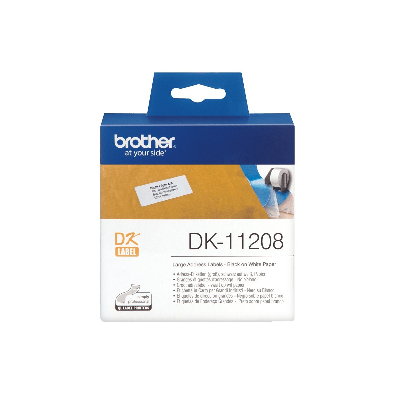 Brother Address Labels - DK11208 - 400 Sheets — Buy in Cyprus with Fast Delivery
