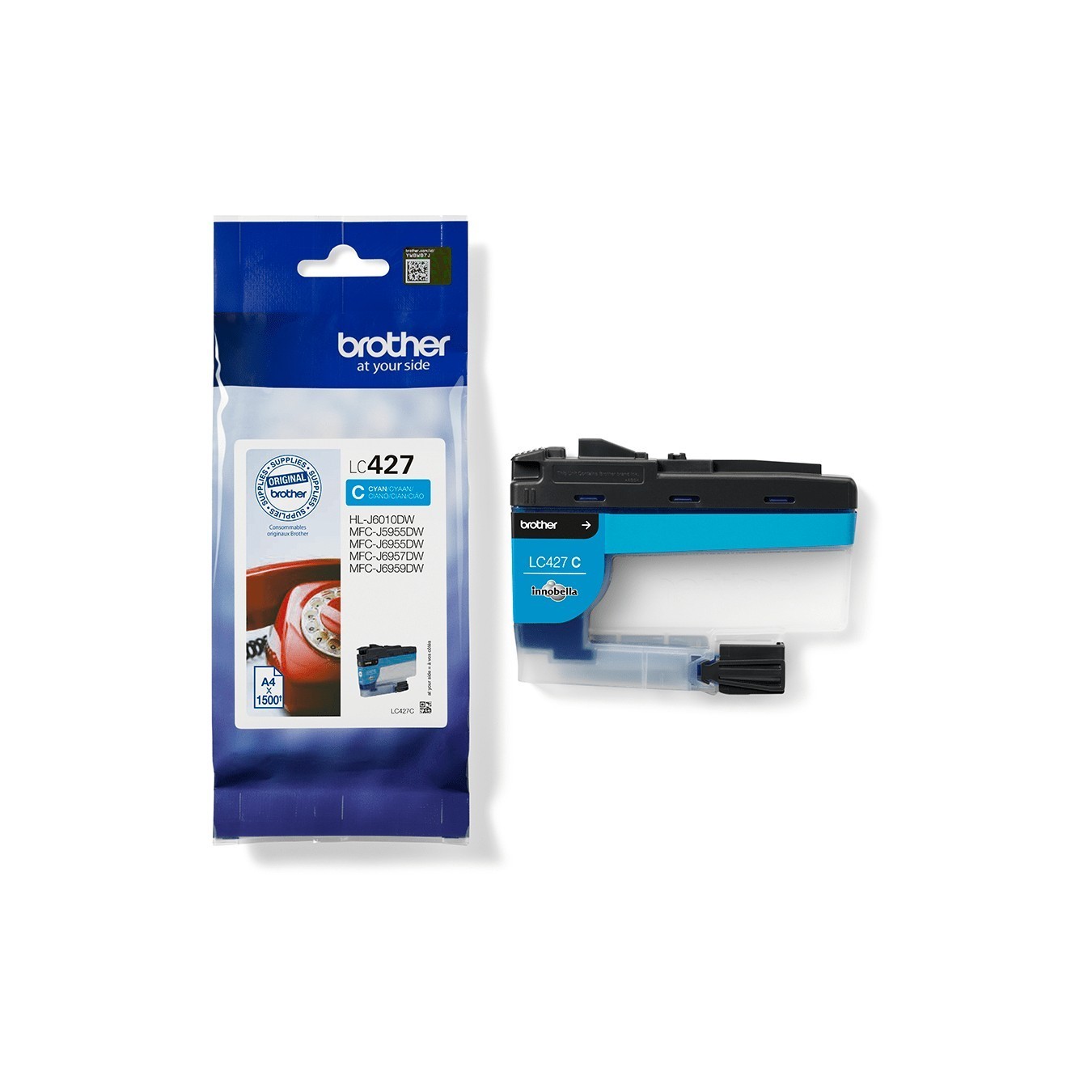Brother Ink - LC-427C - Cyan up to 1,500 pages per ISO IEC 24711 — Buy in Cyprus with Fast Delivery