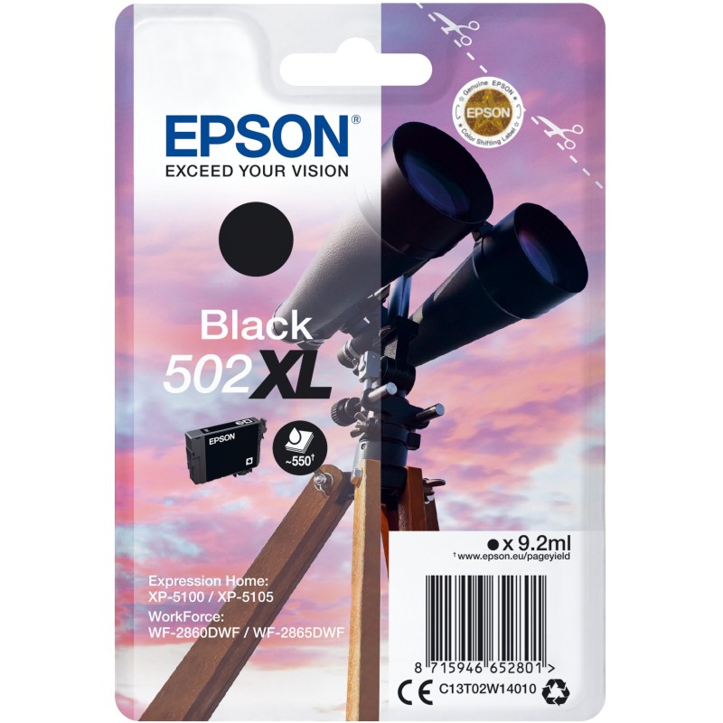 Buy Epson Ink 502XL - C13T02W14010 - Black up to 550 pages in Cyprus, Nicosia, Limassol, Larnaka, Pafos