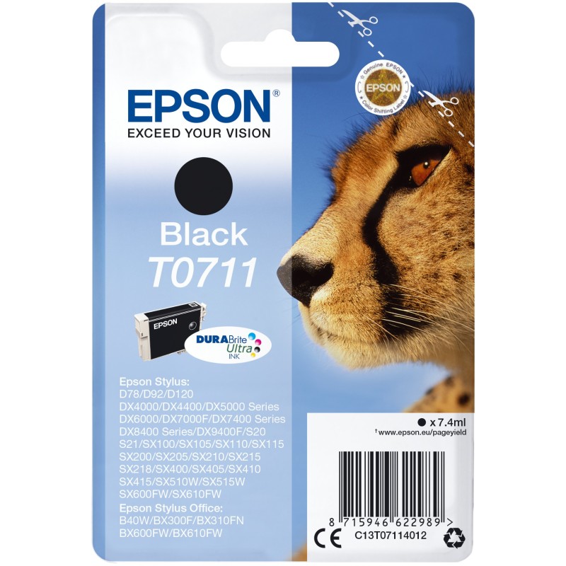 Buy Epson Ink Cartridge - T071140 - Black NEW PACKAGING in Cyprus, Nicosia, Limassol, Larnaka, Pafos