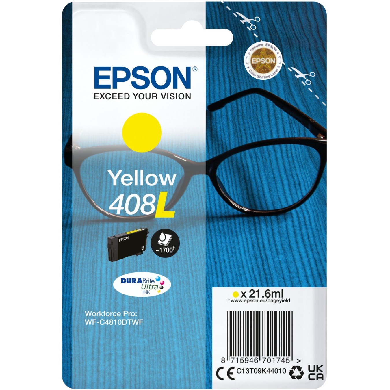 Epson Ink 408L - C13T09K44010 - Yellow — Buy in Cyprus with Fast Delivery
