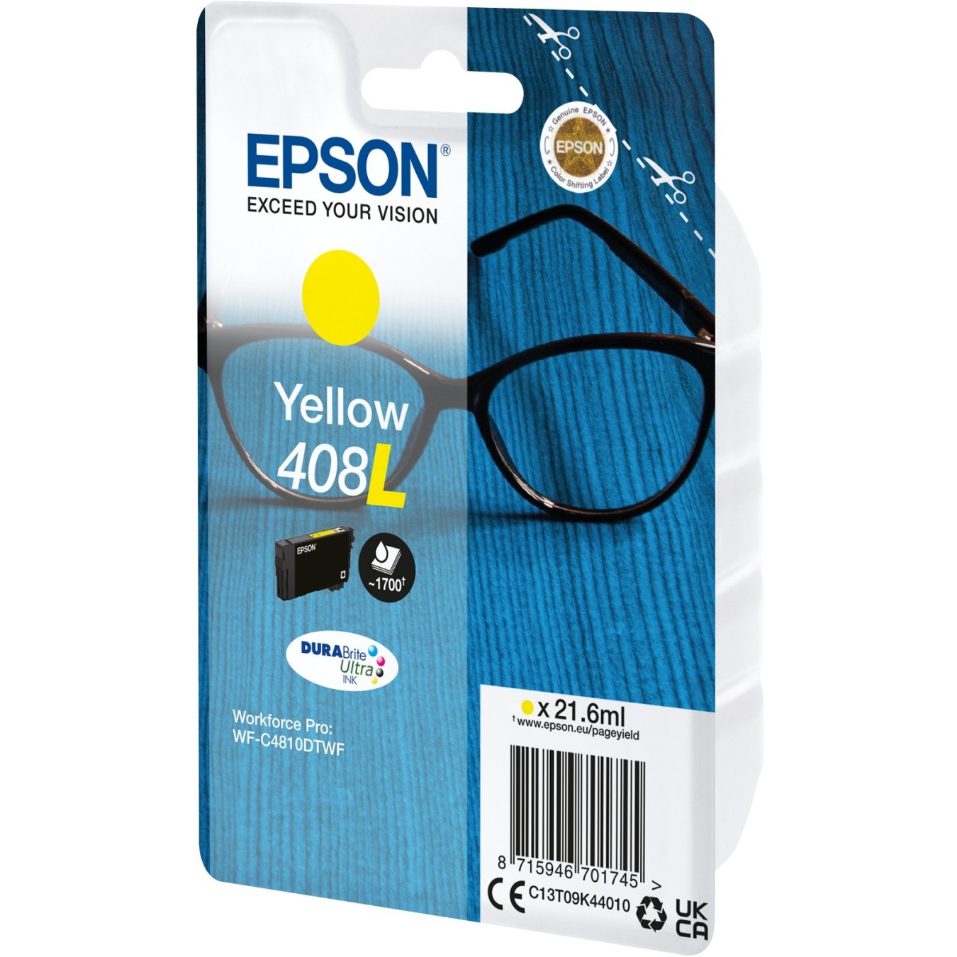 Epson Ink 408L - C13T09K44010 - Yellow — Buy in Cyprus with Fast Delivery