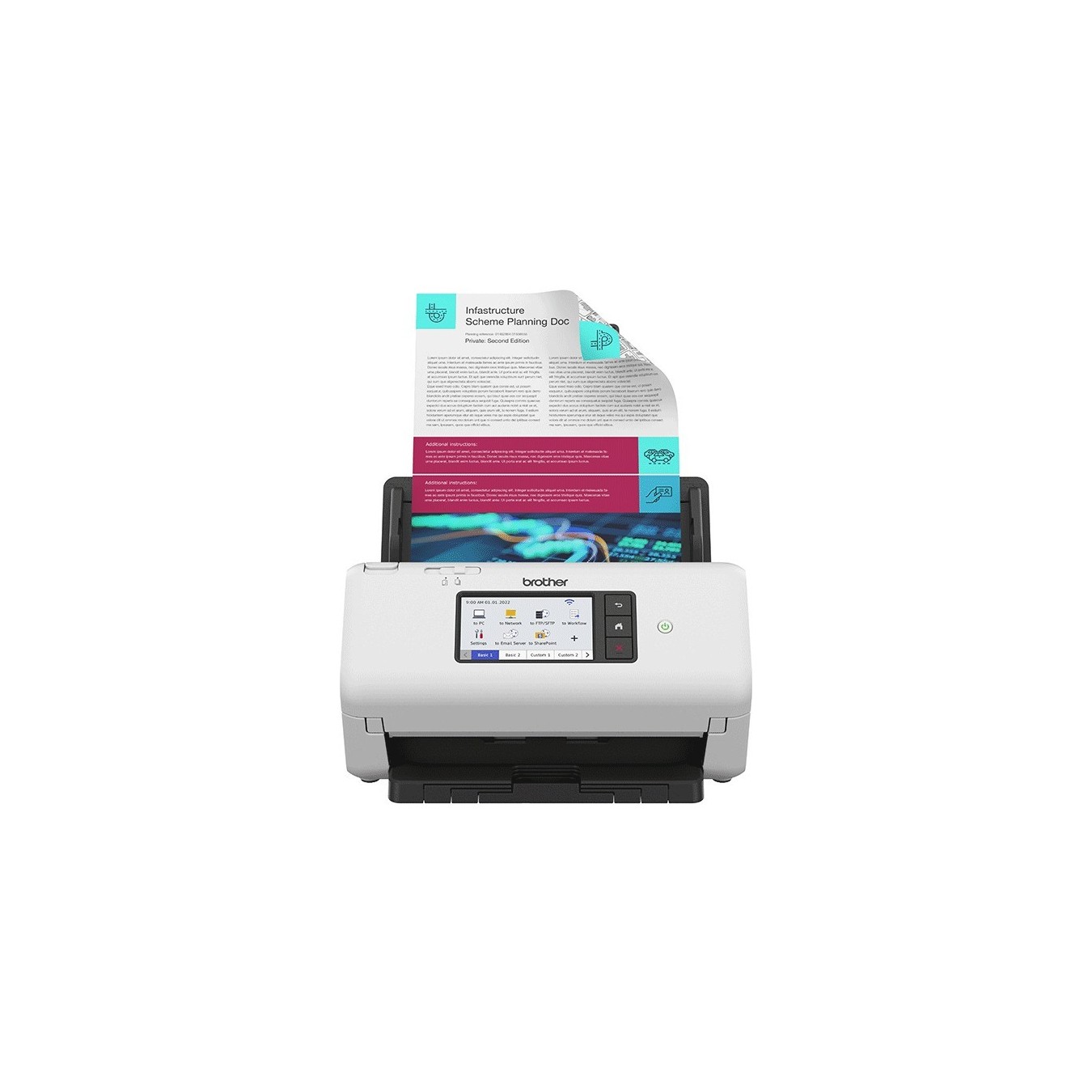 Brother Document Scanner - ADS-4700W - LAN, WLAN, Duplex — Buy in Cyprus with Fast Delivery