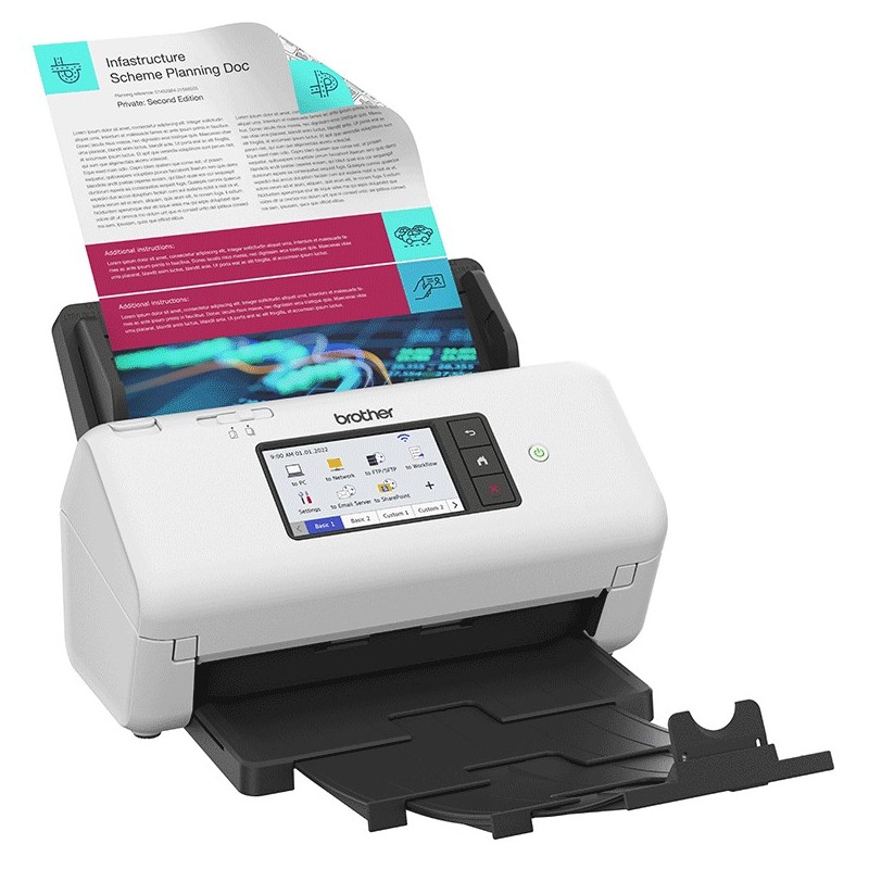Buy Brother Document Scanner - ADS-4700W - LAN, WLAN, Duplex in Cyprus, Nicosia, Limassol, Larnaka, Pafos