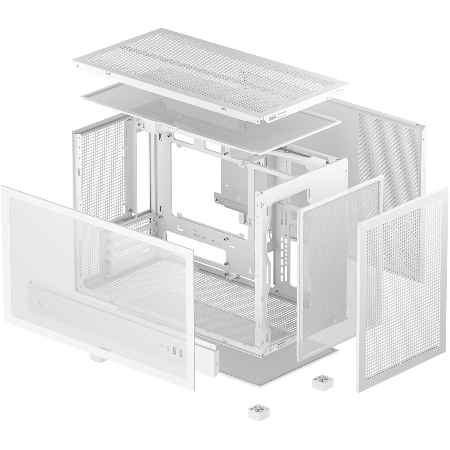 DeepCool CH260 White Micro ATX PC Case (Boxed) — Buy in Cyprus with Fast Delivery