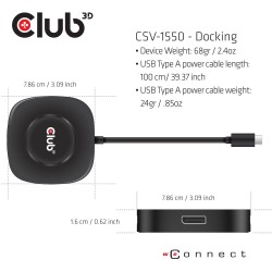 Buy Club3D MST-Hub USB 3.2 Type-C to 3x DisplayPort 1.4 St Bu retail - MST Hub in Cyprus, Nicosia, Limassol, Larnaka, Pafos