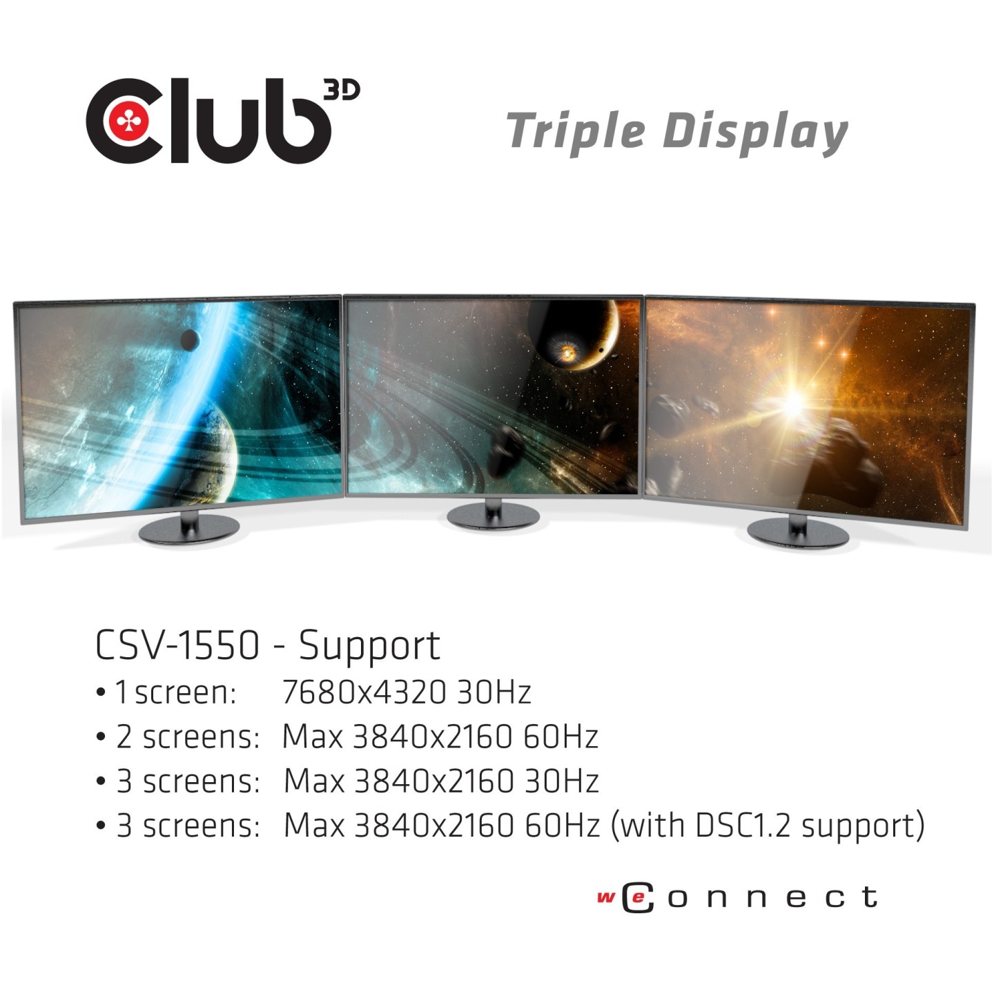 Club3D MST-Hub USB 3.2 Type-C to 3x DisplayPort 1.4 St Bu retail - MST Hub — Buy in Cyprus with Fast Delivery